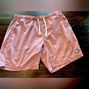 Vuori Kore Shorts; Marsala color; size XL 36”; 7.5” inseam; lined boxer briefs